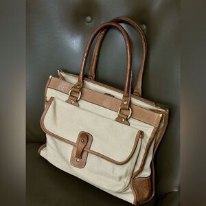 C2011 Ghurka No. 9 The Runabout Bag – 1980 Marley Hodgson Canvas & Leather –USA